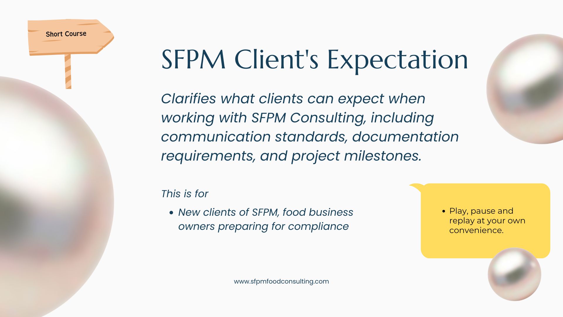 SFPM Client's Expectation