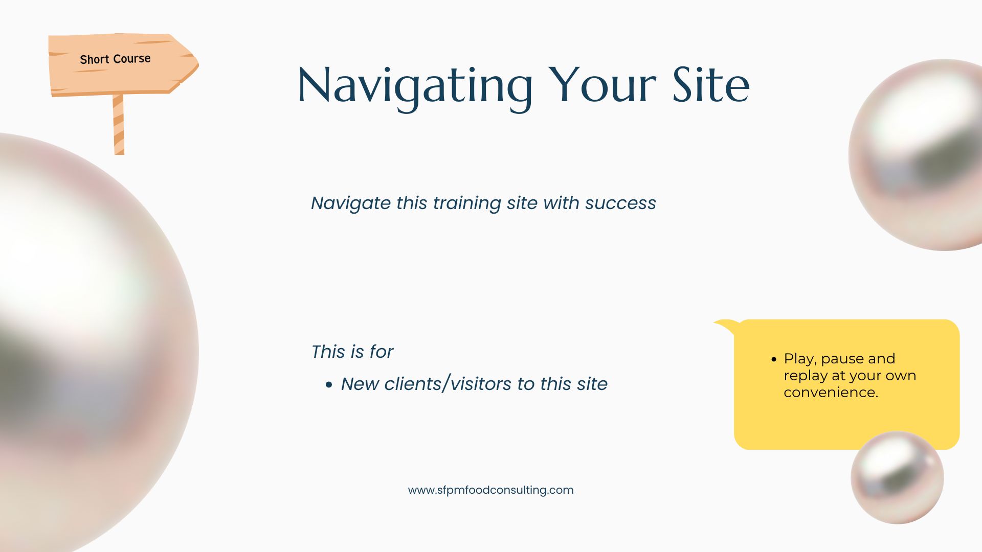 Navigating Your Site