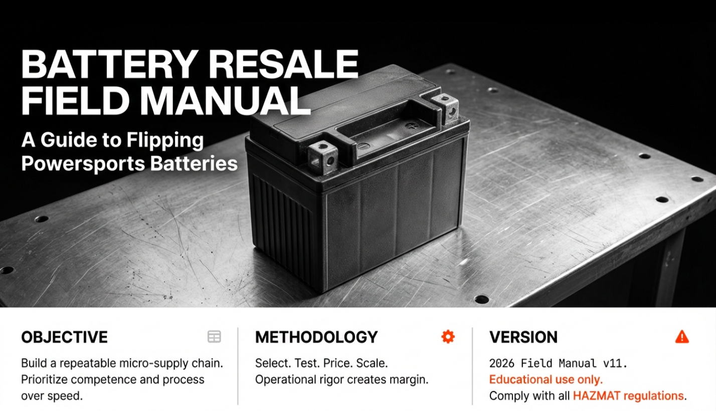 Flip Batteries: The Powersports Battery Resale Field Manual