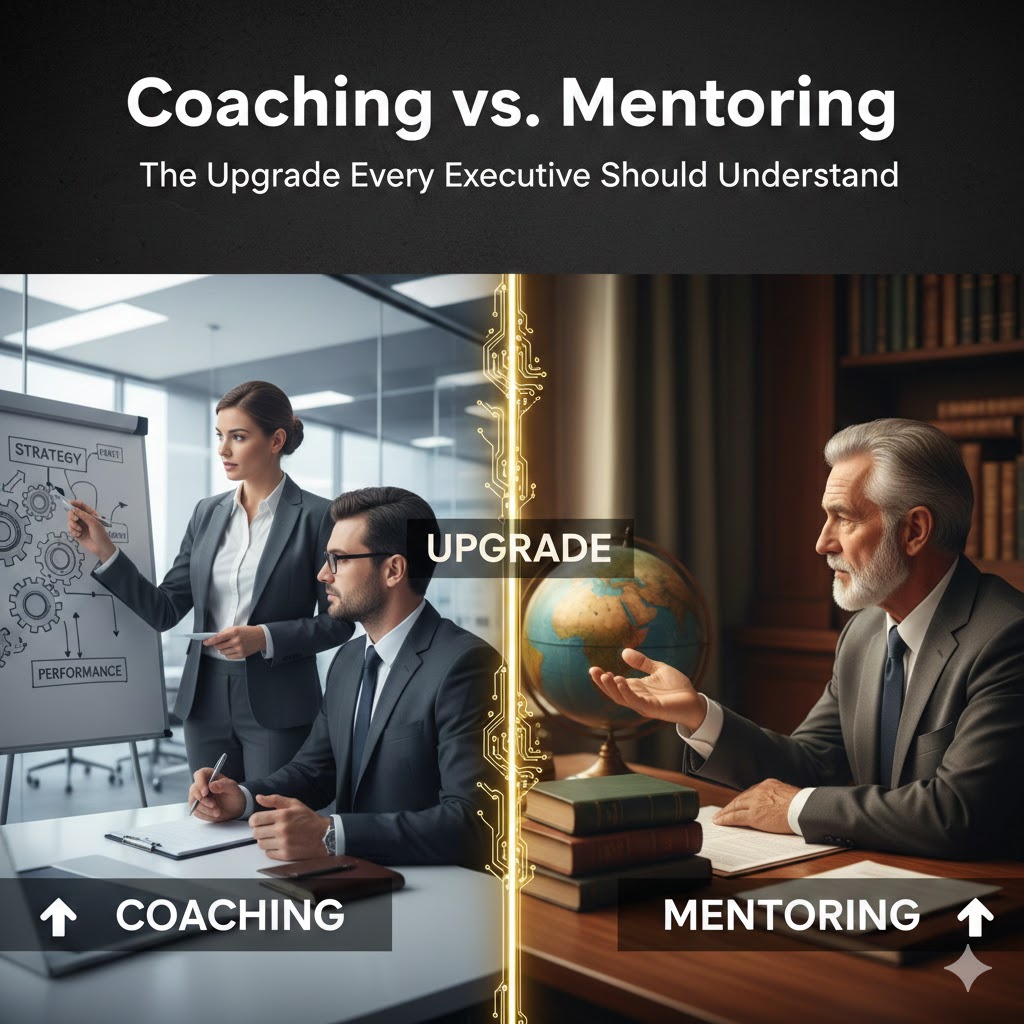 Coaching vs. Mentoring: The Upgrade Every Executive Should Understand