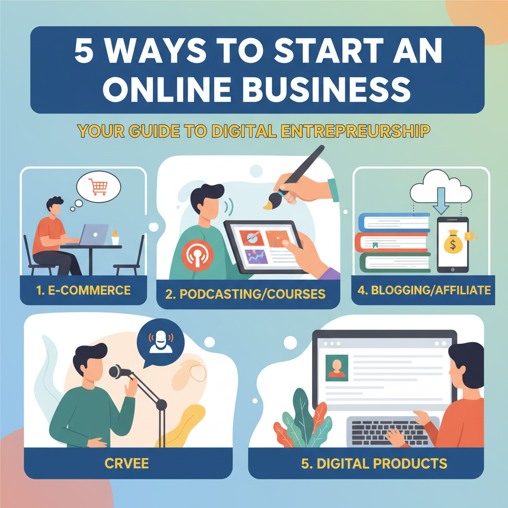5 Ways to start an online business