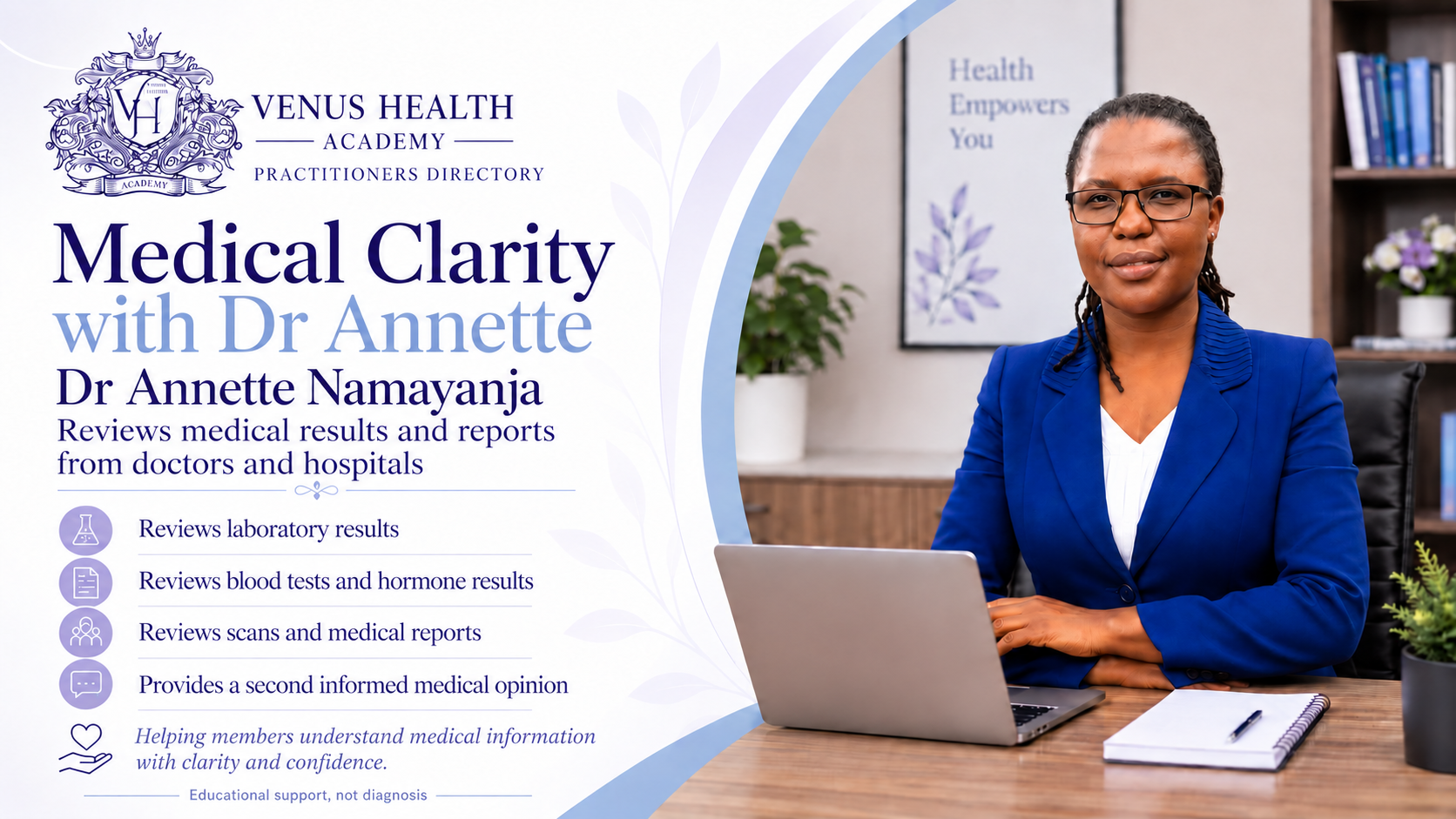 Portrait of Dr Annette Namayanja.